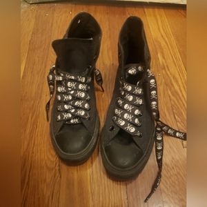 All black converse high tops